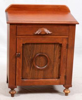 Appraisal: AMERICAN OAK WASH STAND LATE TH C AMERICAN OAK WASH