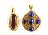 Appraisal: JEWELRY LOT - Two K yellow gold pendants one set