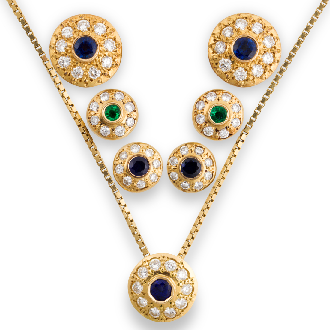 Appraisal: A GROUP OF GEMSTONE AND GOLD JEWELRY A group of