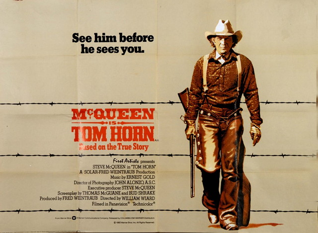 Appraisal: A COLLECTION OF FILM POSTERS from films including Tom Horn