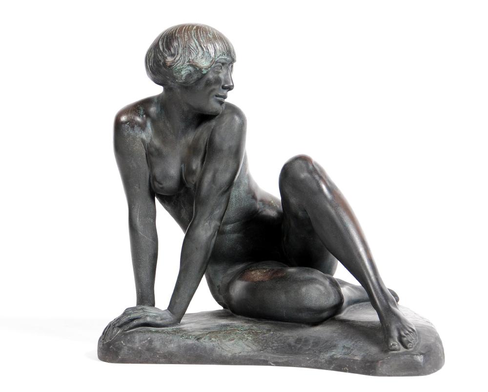 Appraisal: BY AND AFTER RUDOLF MARCUSE a bronze study of a