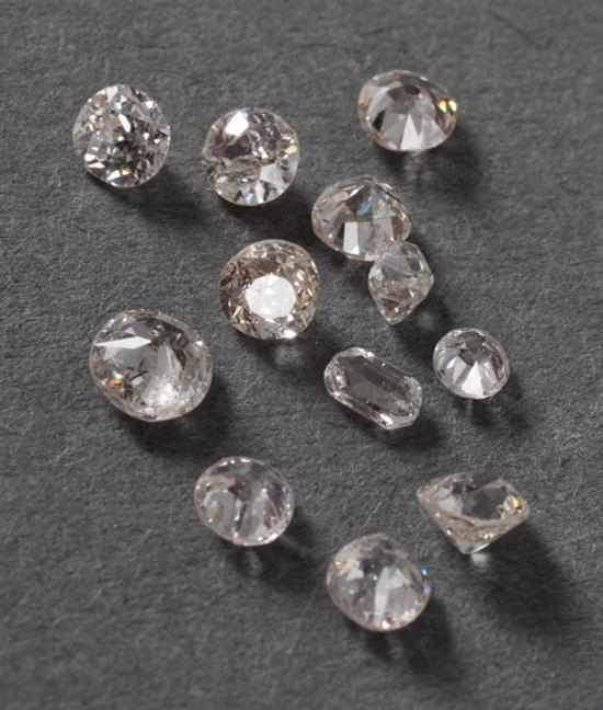 Appraisal: Group of loose diamonds approximately cts total Estimate - Any