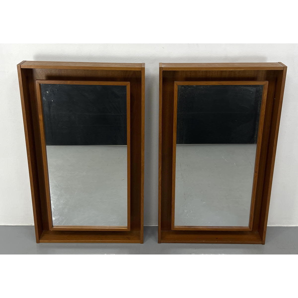 Appraisal: Pair PEDERSEN and HANSEN Viby J Danish Teak Mirror Wide