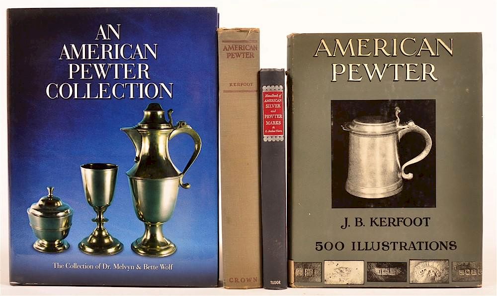 Appraisal: vols Books on Pewter Wolf An American Pewter Collection N