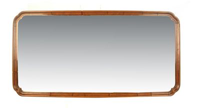 Appraisal: A walnut wall mirror in early th century style inlaid