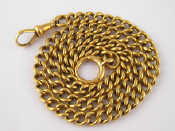 Appraisal: An carat gold 'Albert' watch chain approx cm gms