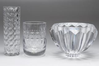 Appraisal: Orrefors Kosta Mid Scandinavian Modern colorless crystal all marked including