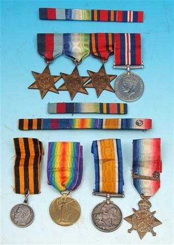 Appraisal: THREE WWI MEDALS AWARDED TO IDG- PTE A HIBBERD I-D