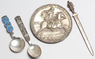 Appraisal: Historicist Silver Articles inc David - - and -silver comprising