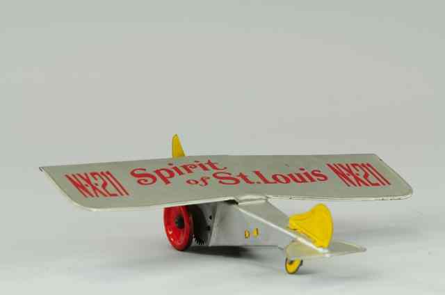 Appraisal: MARX ''SPIRIT OF ST LOUIS'' AIRPLANE Lithographed tin done in