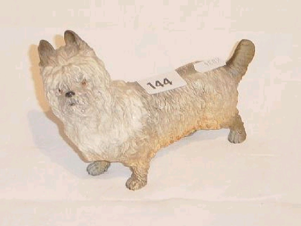 Appraisal: A th century Worcester matt glazed model of a Skye