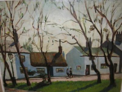 Appraisal: FRED BOTTOMLEY Churchtown Southport signed on board label verso x