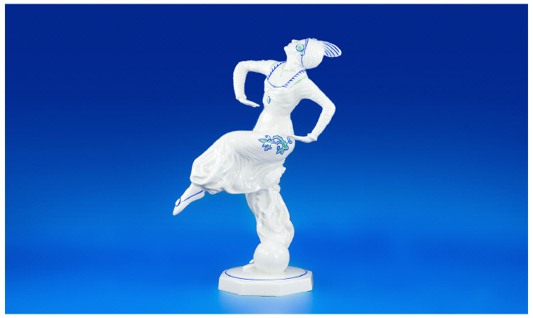 Appraisal: Hutschenreuther Porcelain Figure 'Oriental Dancer' as featured in the Berlin