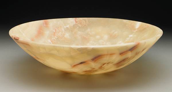 Appraisal: Carved Onyx Bowl Mexico Ensuite with the previous lot this