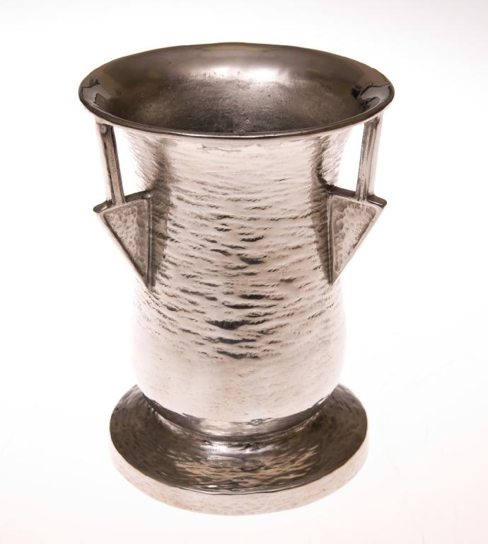 Appraisal: LIBERTY CO TUDRIC PEWTER VASE of baluster form the everted