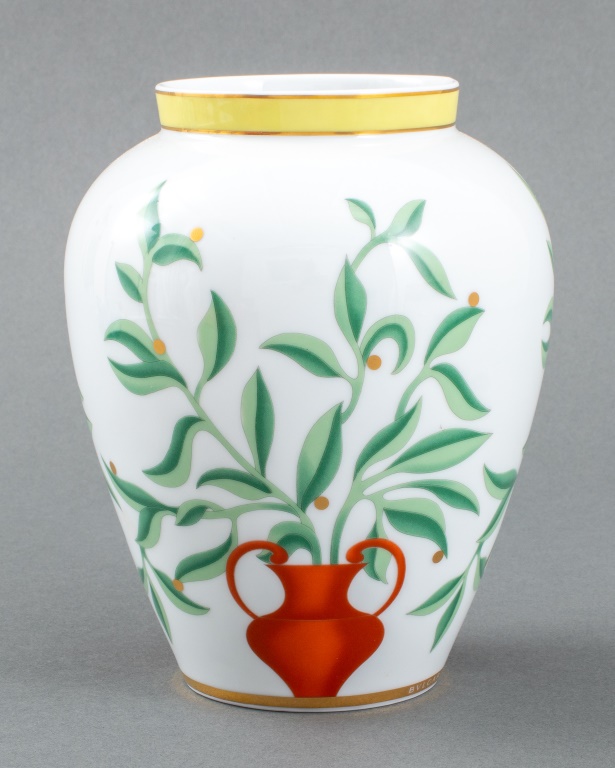 Appraisal: ROSENTHAL FOR BVLGARI ITACA VASE SMALL Rosenthal for Bvlgari a