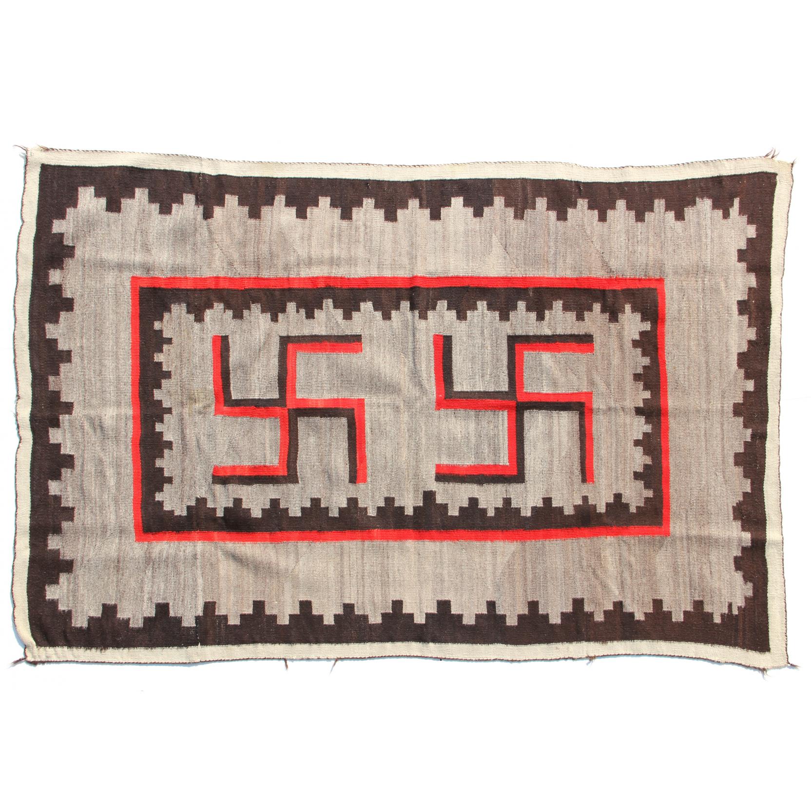 Appraisal: Navajo Blanket possibly early th century centered with a double