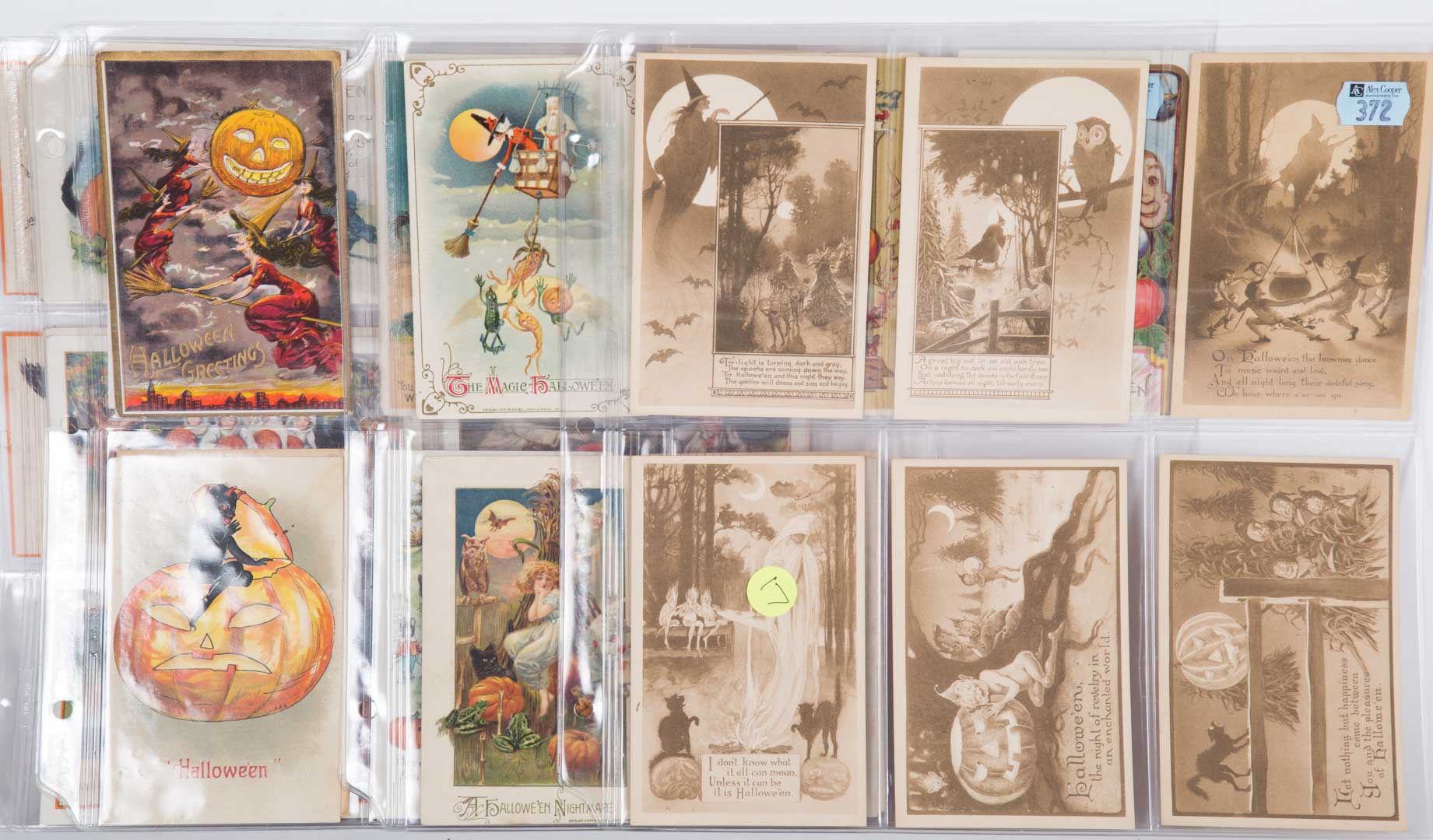 Appraisal: Postcards Halloween Cards Condition Average used