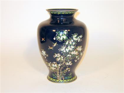 Appraisal: Large Japanese cloisonne vase marked early th century Of baluster