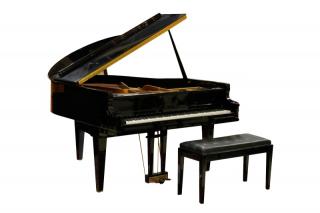 Appraisal: Kimball Black Lacquered Baby Grand Piano Kimball Piano Company American