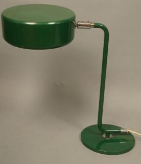 Appraisal: Modern Swedish Green Metal Desk Table Lamp Marke Modern Swedish