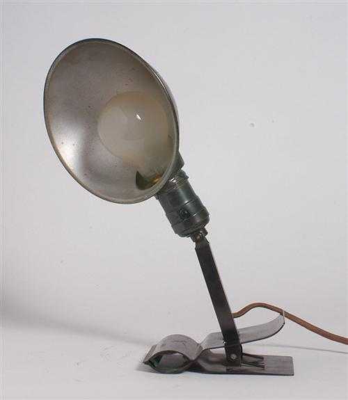 Appraisal: AMERICAN READING LAMP model Adjusto-lite for Faberware circa Metal with