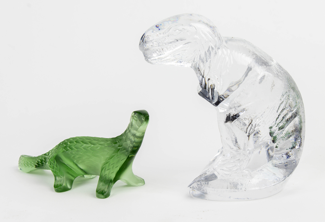 Appraisal: Lot of Lalique and Kosta glass animals the first Lalique