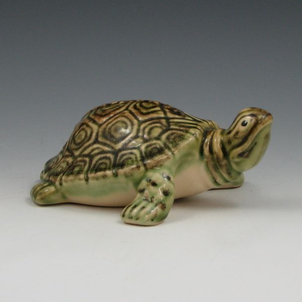 Appraisal: Brush McCoy turtle figurine Marked USA Mint long by tall