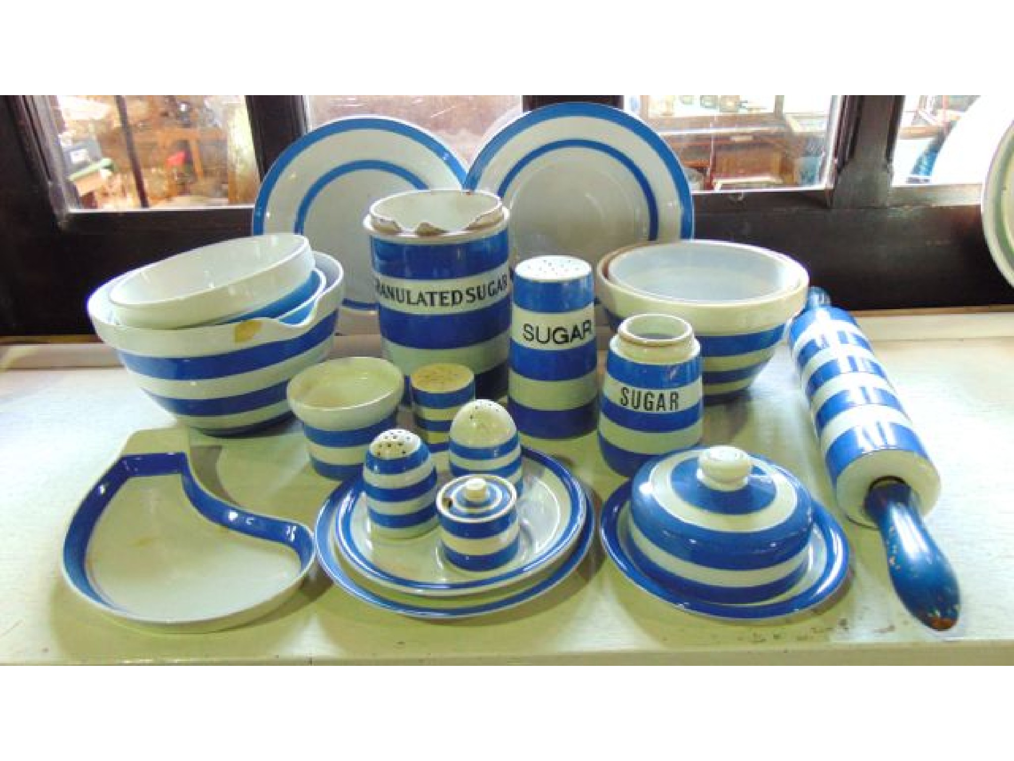 Appraisal: A collection of T G Green blue and white banded