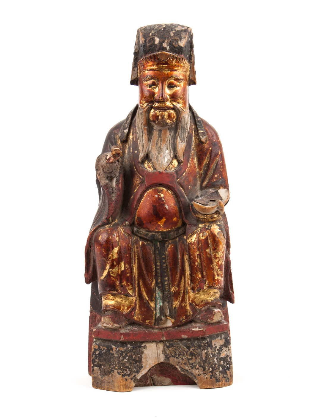 Appraisal: Chinese carved wood votive figure th century or earlier red