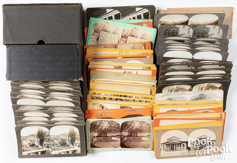 Appraisal: Large group of stereoviews Large group of stereoviews publishers and