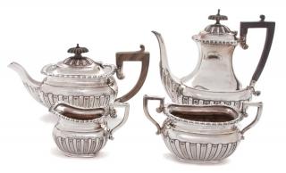 Appraisal: An Assembled English Silver Tea Service FIRST HALF TH CENTURY