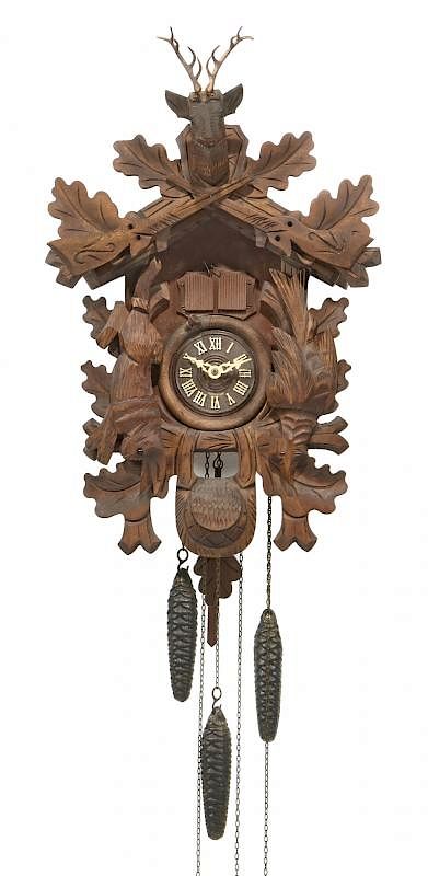 Appraisal: Early th c Black Forest cuckoo clock musical movement Early