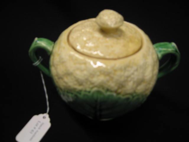 Appraisal: Majolica Art Pottery Sugar Bowl