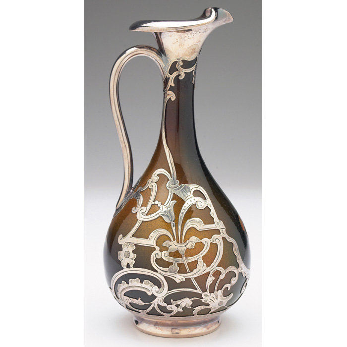 Appraisal: Good Rookwood ewer bulbous shape in a Standard glaze with