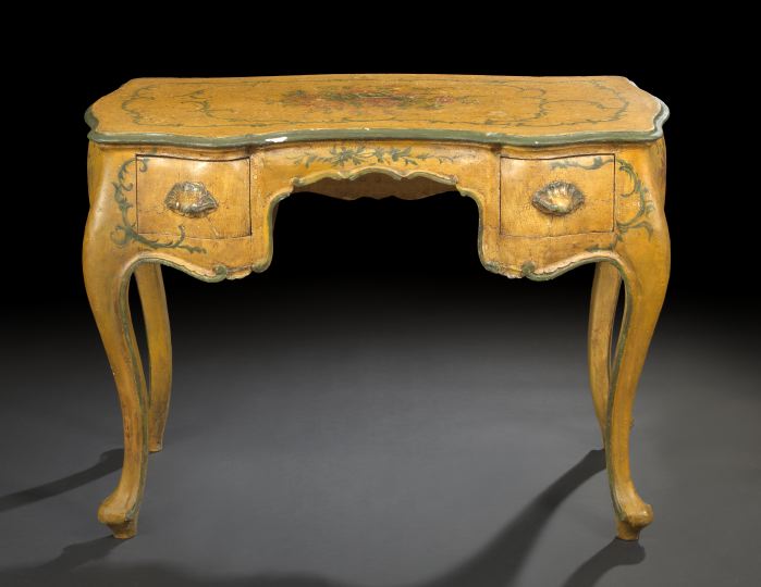 Appraisal: Italian Polychromed Dressing Table early th century probably Venetian the