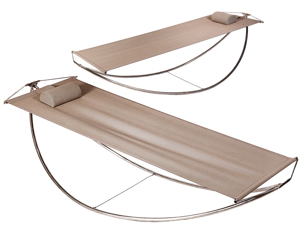 Appraisal: Pr EZ Hammock Chairs by Larsen Molgaard Pair of Danish