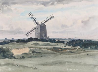 Appraisal: Claude Muncaster - Sprowston postmill near Norwich Signed inscribed and