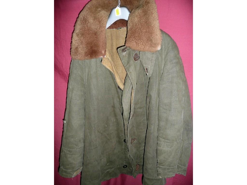 Appraisal: A Canadian vintage airforce jacket Squadron with attached fur collar