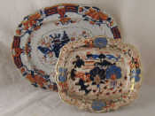 Appraisal: A Mason's Ironstone meat dish in the Imari pattern x