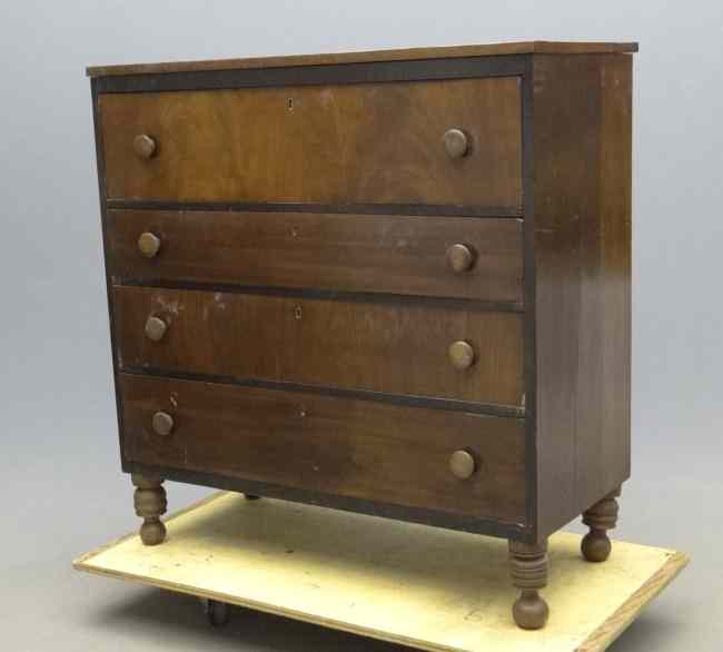 Appraisal: th c Empire chest drawers '' W '' D ''