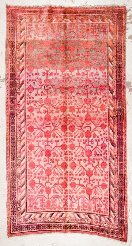 Appraisal: Antique Khotan Rug China ' '' x ' Antique Khotan