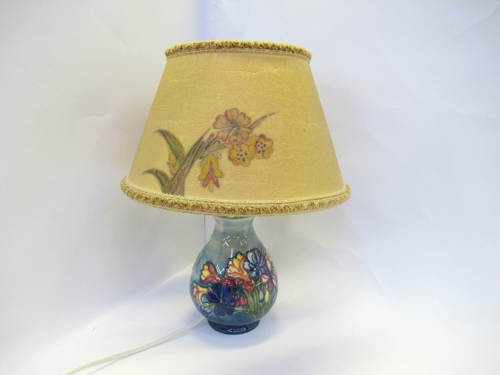 Appraisal: Moorcroft 'Spring Flowers' table lamp with original shade