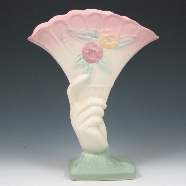 Appraisal: Hull Open Rose - Hand Vase - Mint Open Rose