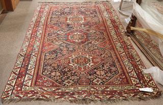 Appraisal: Persian Shiraz carpet Persian Shiraz carpet ' x '