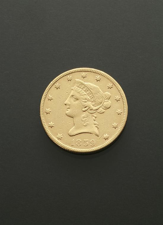 Appraisal: U S Eagle Ten-Dollar Gold Coin Dated