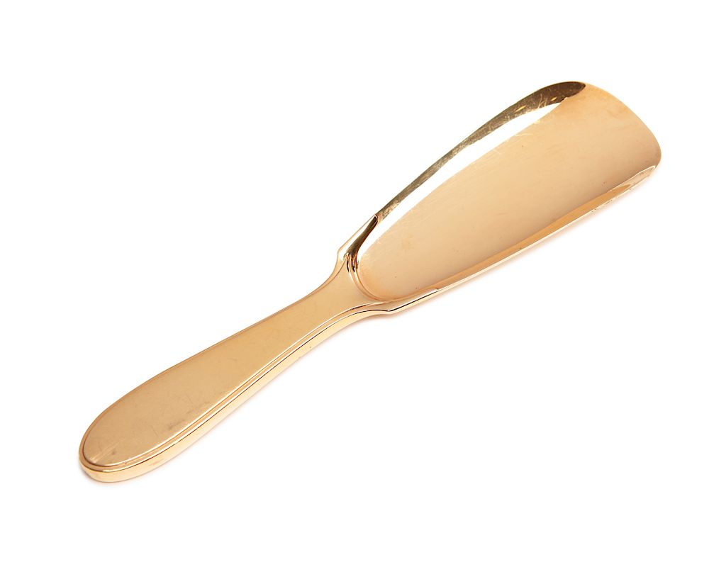 Appraisal: TIFFANY CO K Gold Shoe Horn TIFFANY CO K Gold