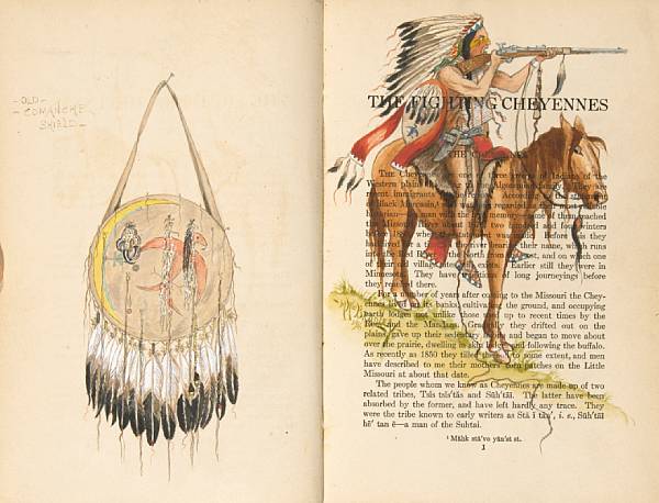 Appraisal: BRADLEY M WILLIAM LAVISHLY EXTRA-ILLUSTRATED WITH ORIGINAL ART GRINNELL GEORGE