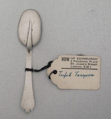 Appraisal: A William III unascribed trefid teaspoon with a plain rat