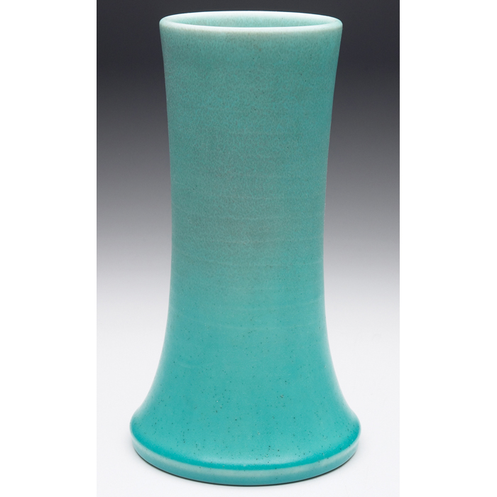 Appraisal: Rookwood vase large shape covered in a turquoise matte glaze